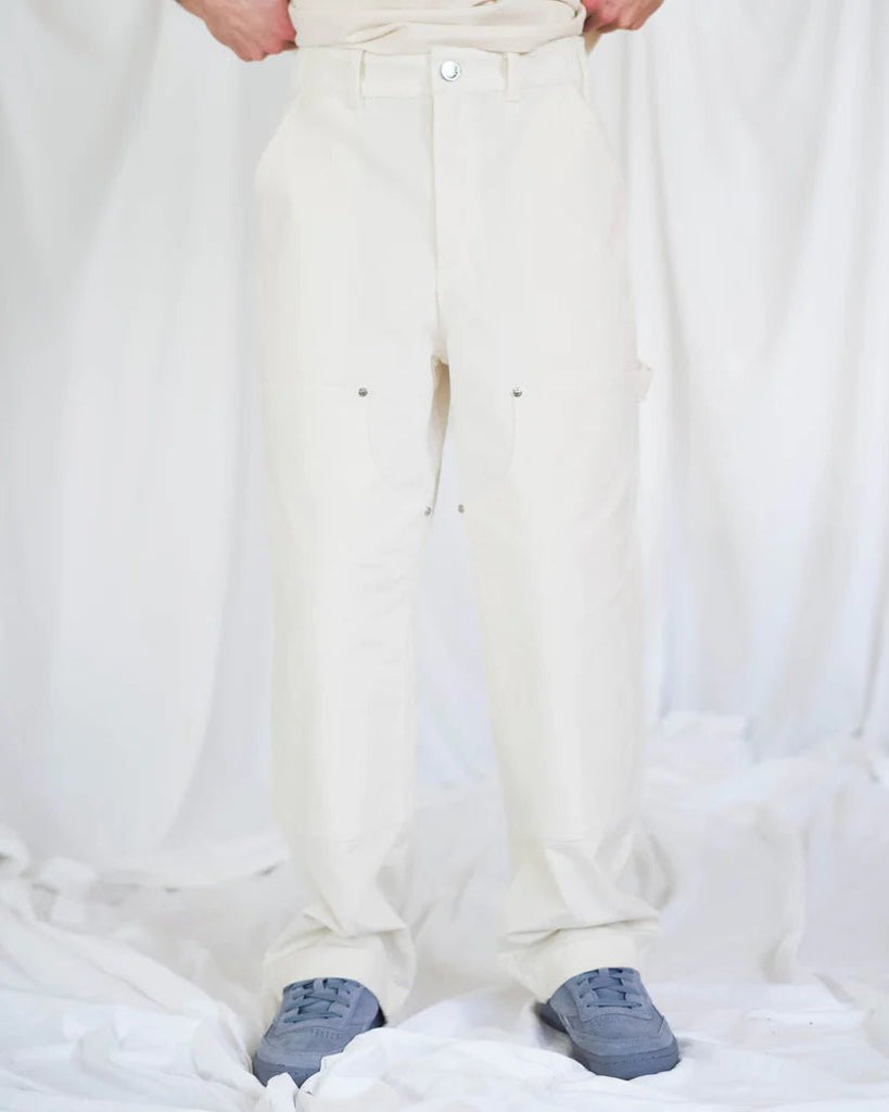 Hijulez Patch Front Utility Pants (Off - White) - Victoire BoutiquehijulezPants Ottawa Boutique Shopping Clothing