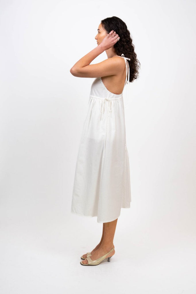 Hijulez Patio Dress 2.0 (White) - Victoire BoutiquehijulezDresses Ottawa Boutique Shopping Clothing