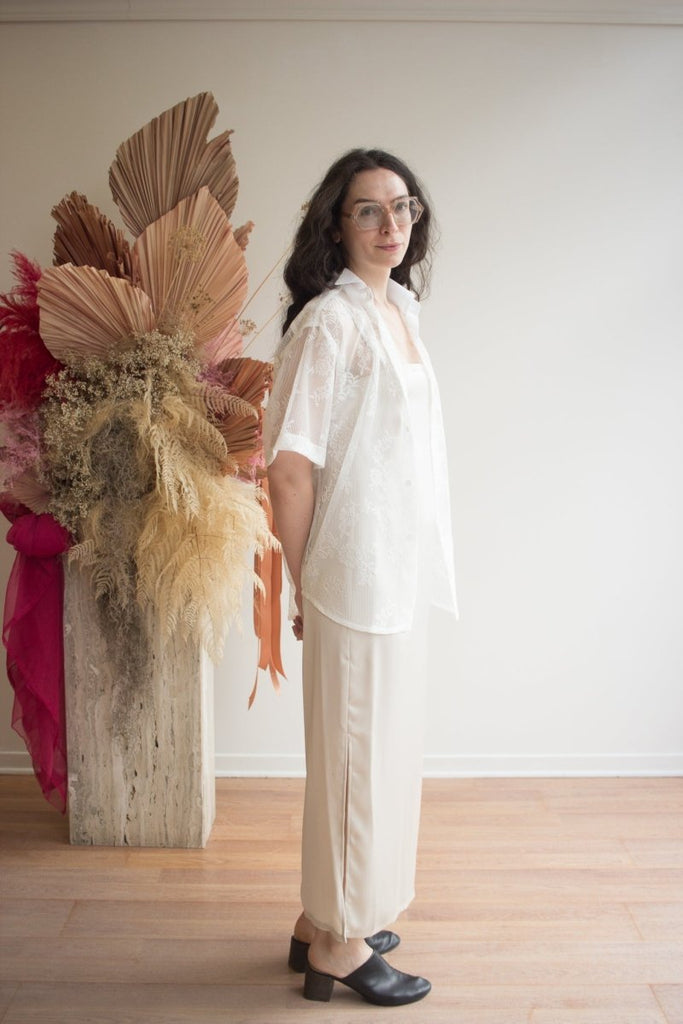 Hijulez Trev Button Down (White) - Victoire BoutiquehijulezShirts & Tops Ottawa Boutique Shopping Clothing