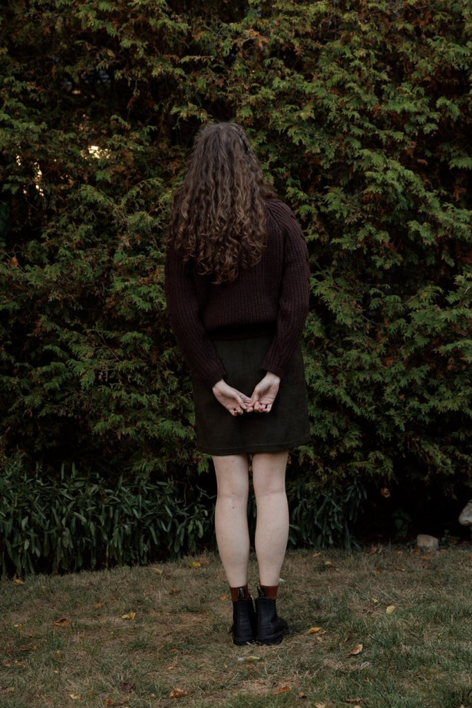 Hilary MacMillan Suede Mini Skirt (Olive) - Victoire BoutiqueHilary MacMillanSkirts Ottawa Boutique Shopping Clothing