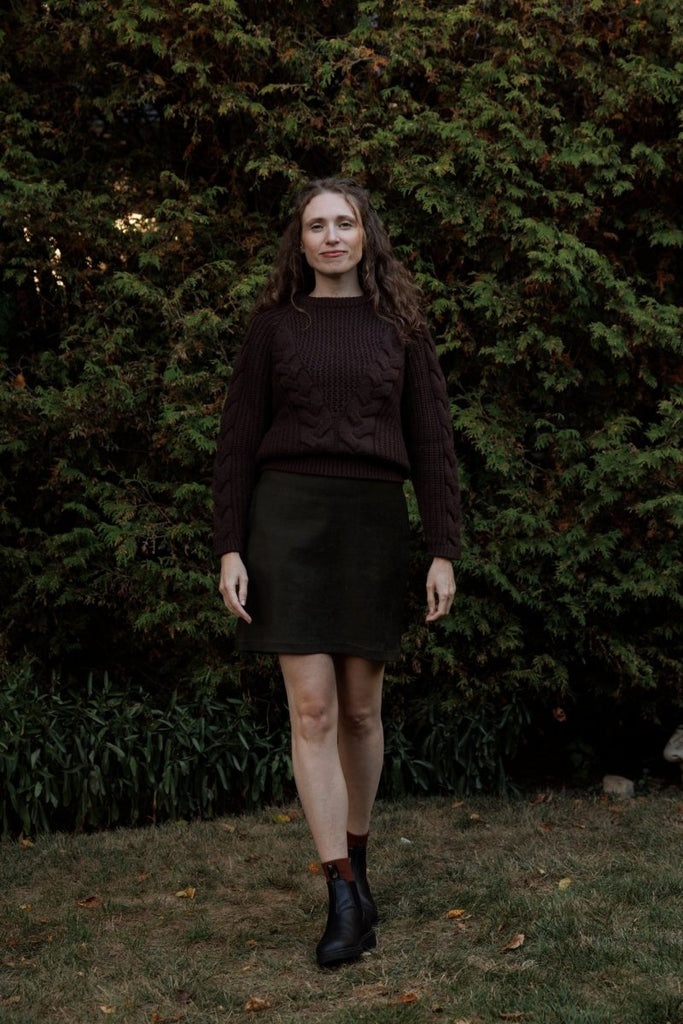 Hilary MacMillan Suede Mini Skirt (Olive) - Victoire BoutiqueHilary MacMillanSkirts Ottawa Boutique Shopping Clothing