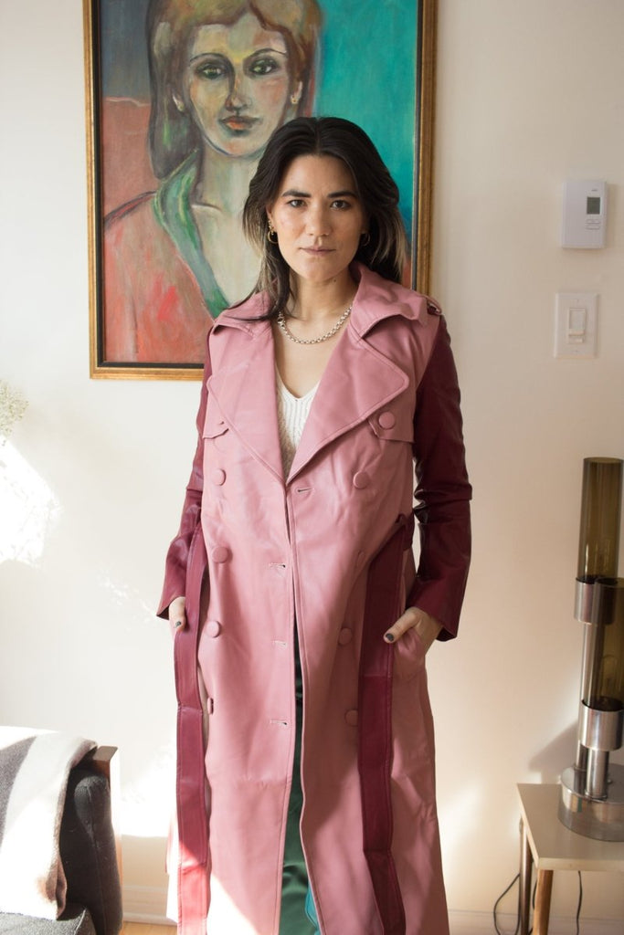 Hilary MacMillan Two Tone Trench Coat - Victoire BoutiqueHilary MacMillancoat Ottawa Boutique Shopping Clothing