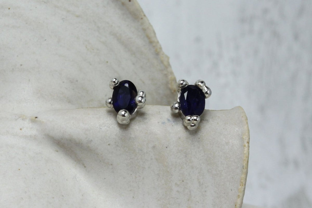 House of Hudson Iolite Droplet Studs - Victoire BoutiqueHouse of HudsonEarrings Ottawa Boutique Shopping Clothing