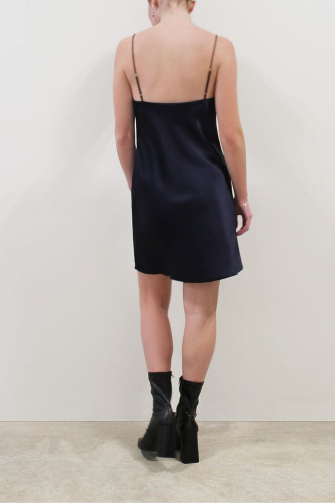 Jacoba Jane Margot Silk Satin Mini Dress (Navy) - Victoire BoutiqueJacoba JaneDresses Ottawa Boutique Shopping Clothing