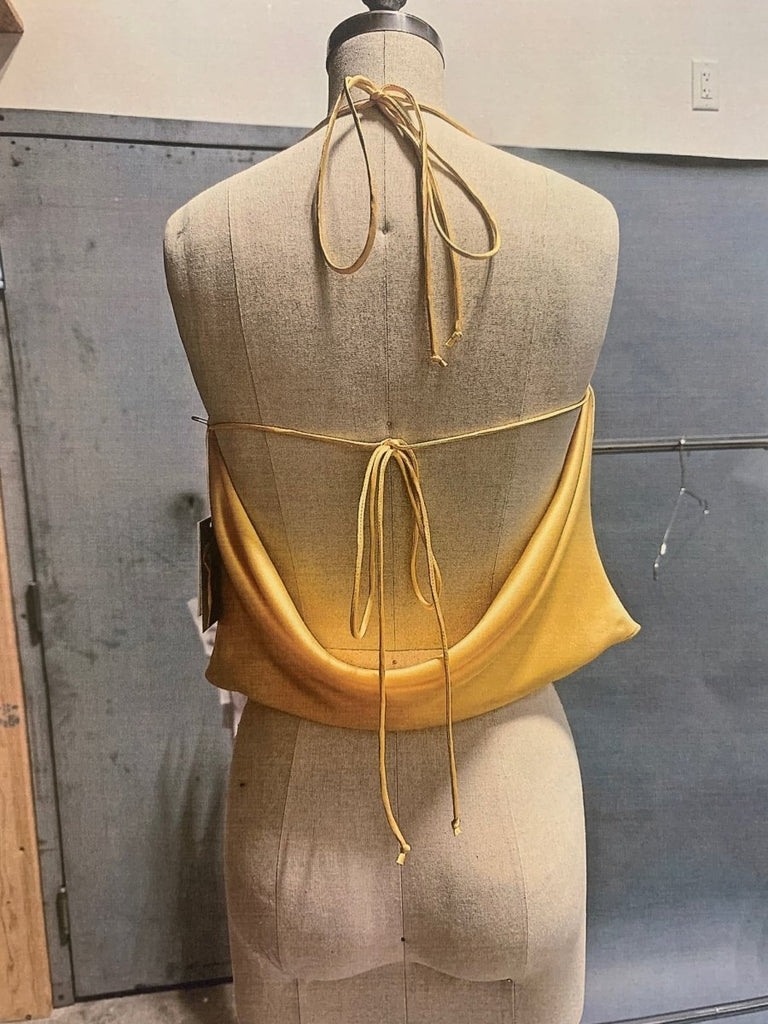 Jacoba Jane Odette Draped Neck Cami (Limoncello) - Victoire BoutiqueJacoba JaneTops Ottawa Boutique Shopping Clothing