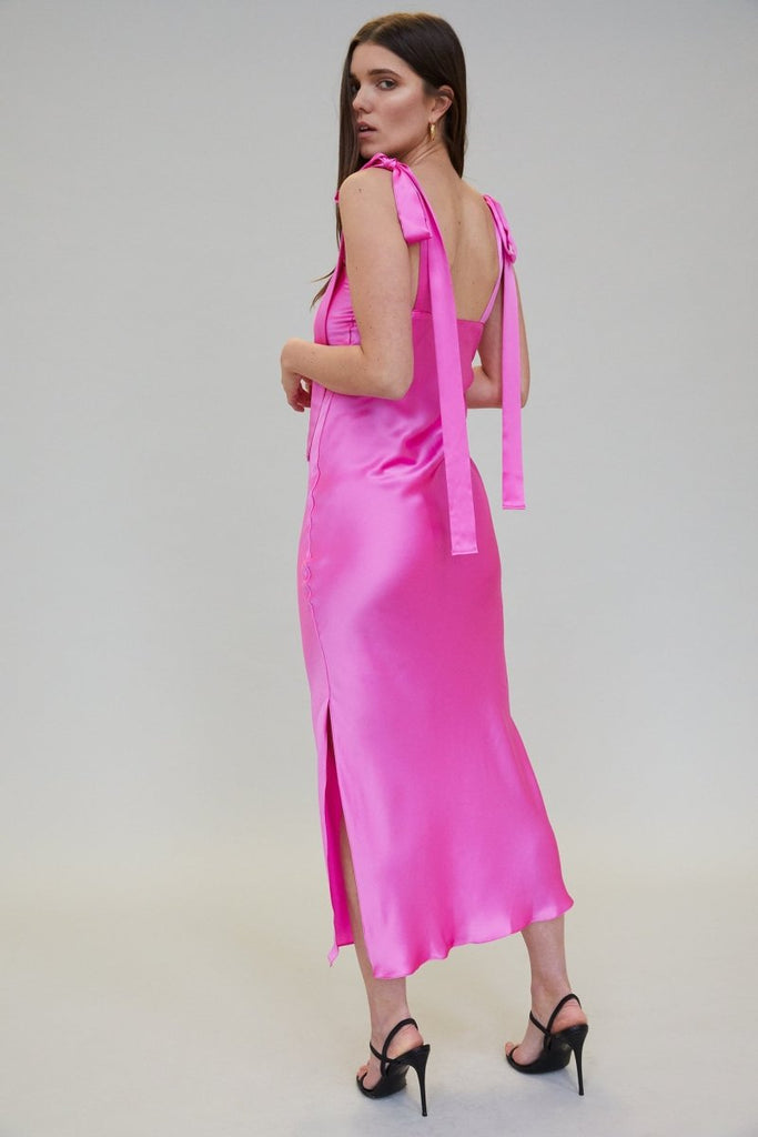 Jacoba Jane Ulyana Silk Satin Midi Dress (Orchid) - Victoire BoutiqueJacoba JaneDresses Ottawa Boutique Shopping Clothing