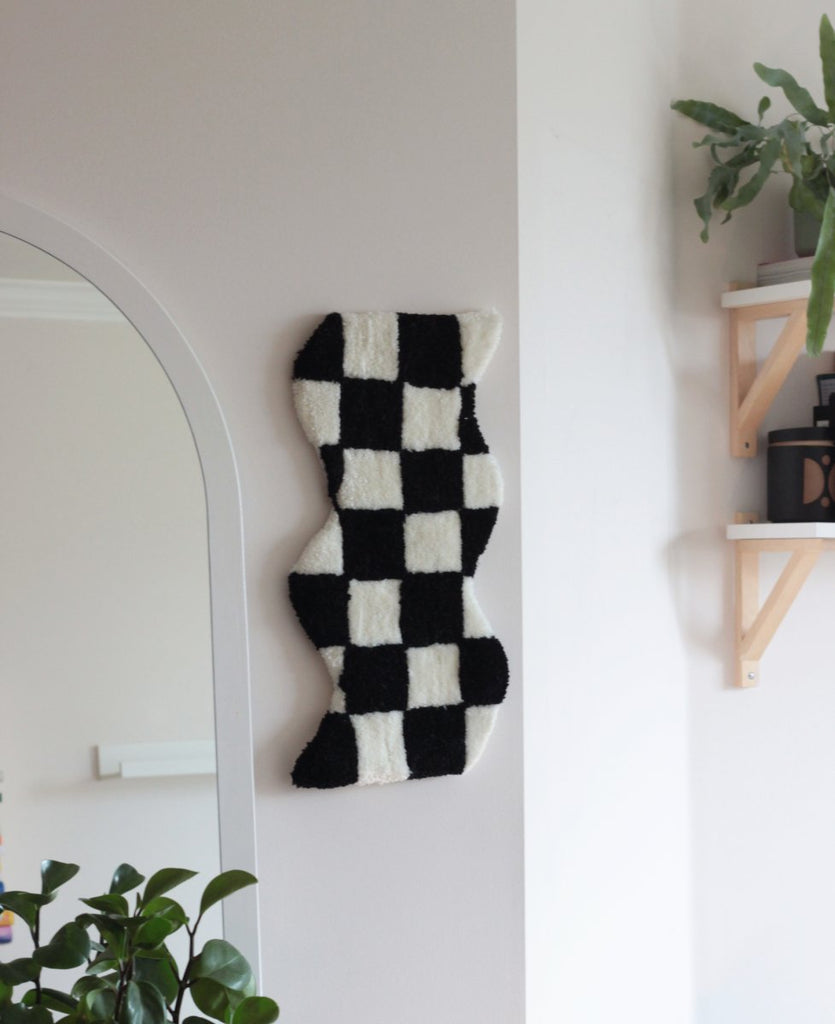 Jen Klukas Design Wavy Baby Wall Rug (Black & White) - Victoire BoutiqueJen Klukas DesignHome Ottawa Boutique Shopping Clothing