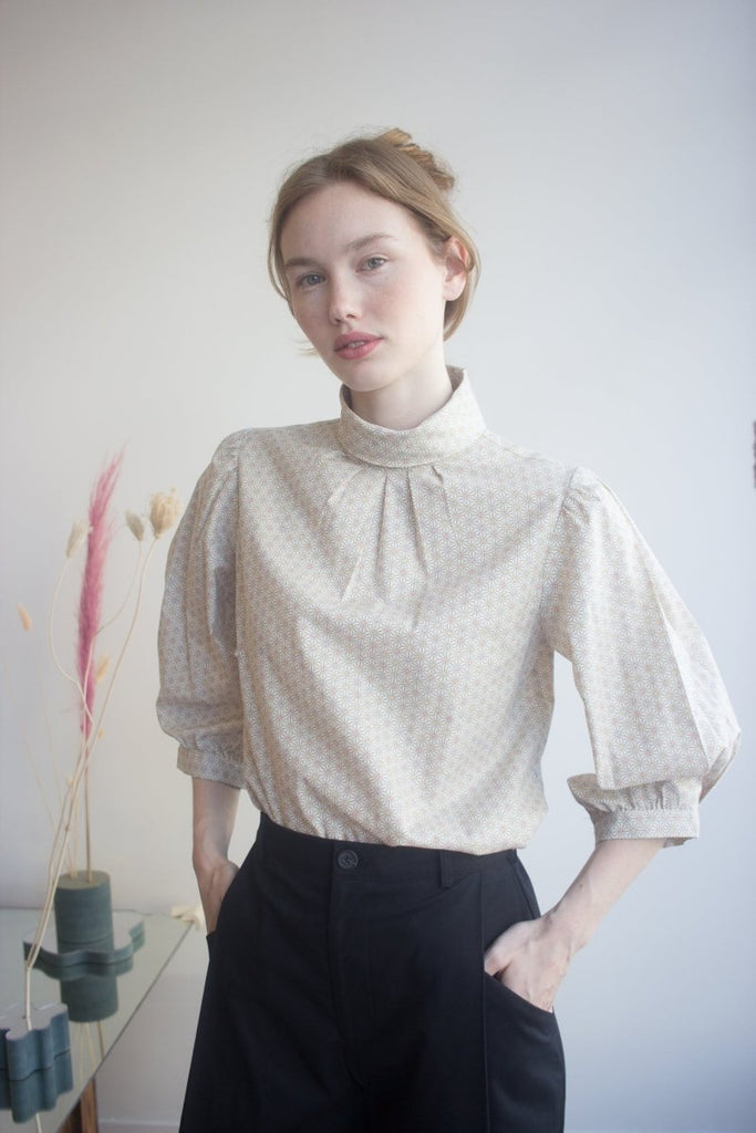 Jennifer Glasgow Bondi Blouse (Ivory Star) - Victoire BoutiqueJennifer GlasgowShirts & Tops Ottawa Boutique Shopping Clothing