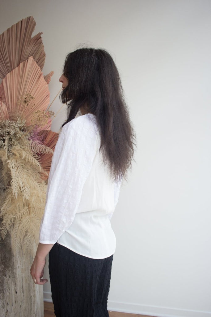 Jennifer Glasgow Brigid Blouse (Ivory) - Victoire BoutiqueJennifer GlasgowShirts & Tops Ottawa Boutique Shopping Clothing