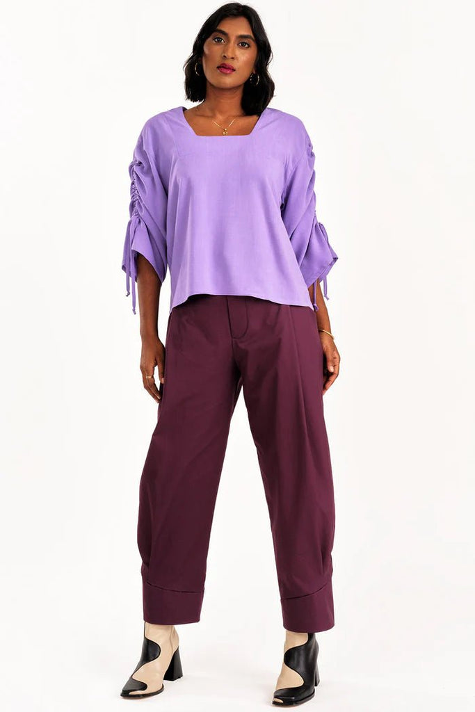 Jennifer Glasgow Ceres Pants (Dark Purple) - Victoire BoutiqueJennifer Glasgowbottoms Ottawa Boutique Shopping Clothing