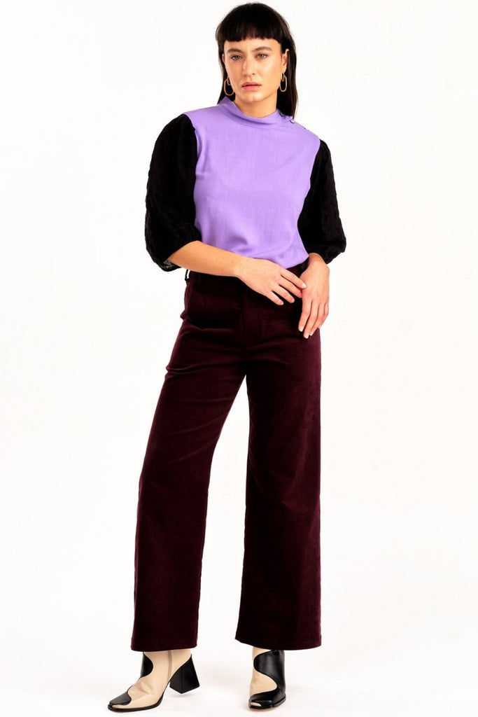 Jennifer Glasgow Diana Pants (Eggplant) - Victoire BoutiqueJennifer GlasgowBottoms Ottawa Boutique Shopping Clothing