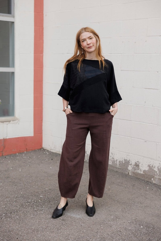 Jennifer Glasgow Dorset Pant (Chocolate) - Victoire BoutiqueJennifer GlasgowBottoms Ottawa Boutique Shopping Clothing