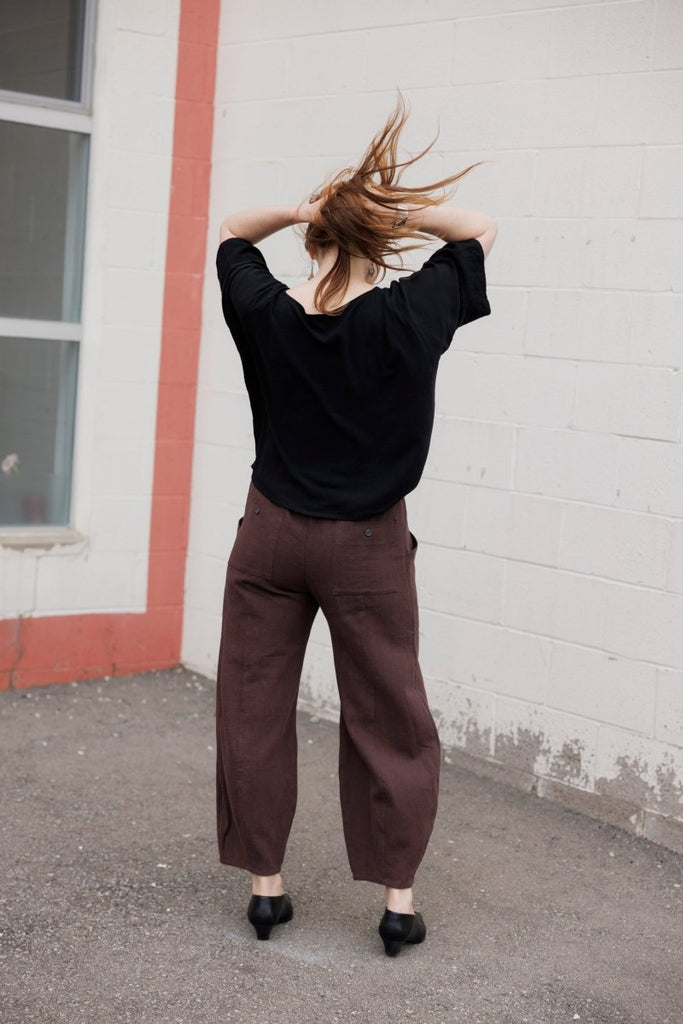 Jennifer Glasgow Dorset Pant (Chocolate) - Victoire BoutiqueJennifer GlasgowBottoms Ottawa Boutique Shopping Clothing