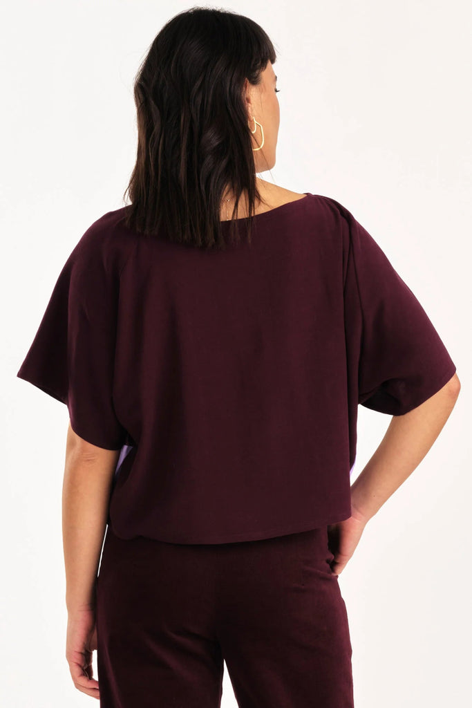 Jennifer Glasgow Embrace Top (Burgundy) - Victoire BoutiqueJennifer GlasgowTops Ottawa Boutique Shopping Clothing