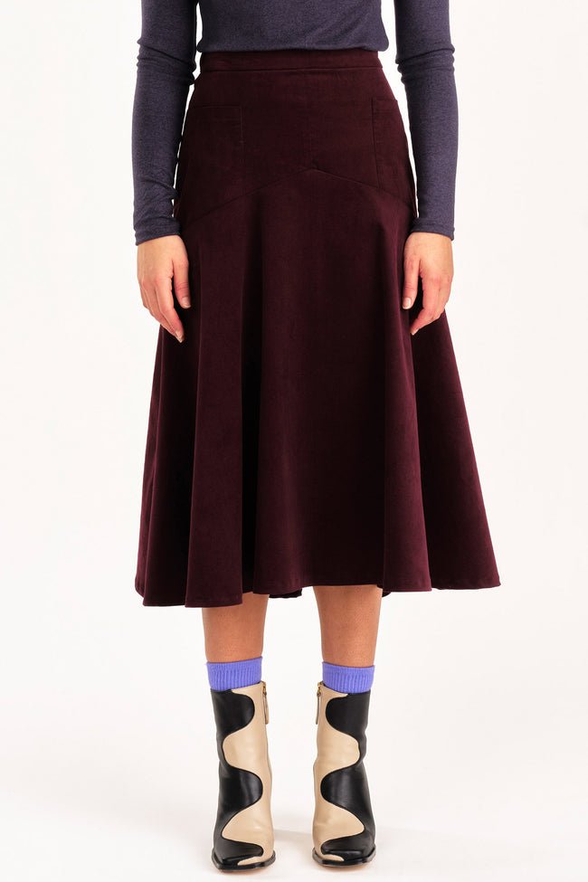 Jennifer Glasgow Fjord Skirt (Eggplant) - Victoire BoutiqueJennifer GlasgowBottoms Ottawa Boutique Shopping Clothing