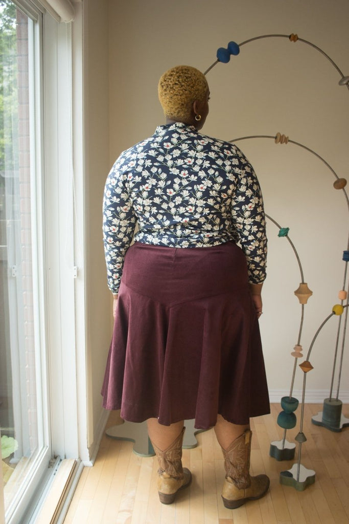 Jennifer Glasgow Fjord Skirt (Eggplant) - Victoire BoutiqueJennifer GlasgowBottoms Ottawa Boutique Shopping Clothing