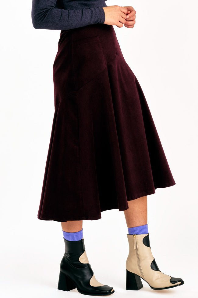 Jennifer Glasgow Fjord Skirt (Eggplant) - Victoire BoutiqueJennifer GlasgowBottoms Ottawa Boutique Shopping Clothing