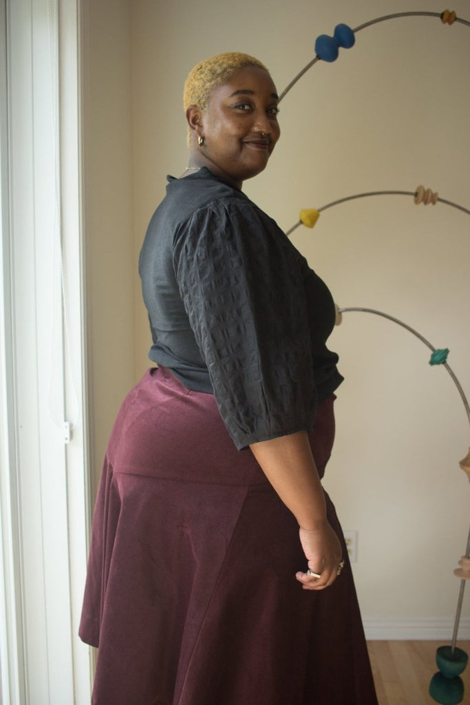 Jennifer Glasgow Fjord Skirt (Eggplant) - Victoire BoutiqueJennifer GlasgowBottoms Ottawa Boutique Shopping Clothing