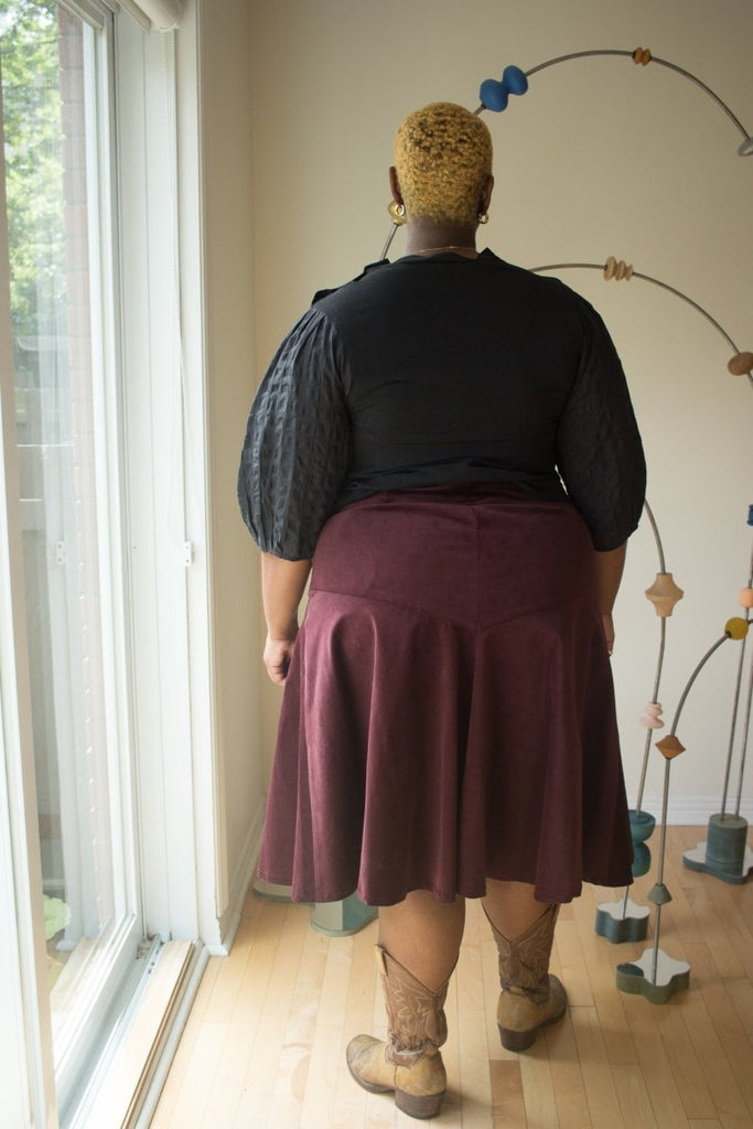 Jennifer Glasgow Fjord Skirt (Eggplant) - Victoire BoutiqueJennifer GlasgowBottoms Ottawa Boutique Shopping Clothing