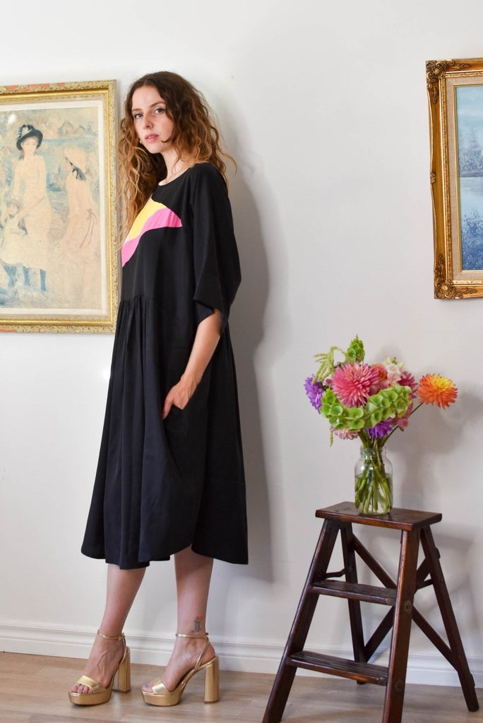 Jennifer Glasgow Jades Colour Blocked Dress (Black) - Victoire BoutiqueJennifer GlasgowDresses Ottawa Boutique Shopping Clothing