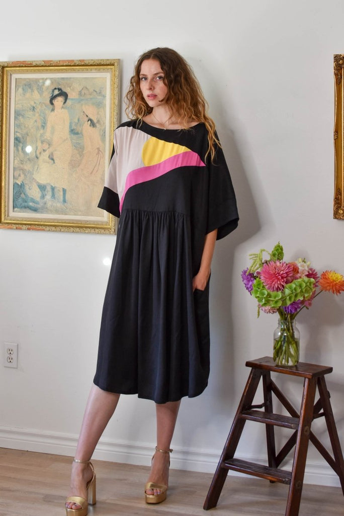 Jennifer Glasgow Jades Colour Blocked Dress (Black) - Victoire BoutiqueJennifer GlasgowDresses Ottawa Boutique Shopping Clothing