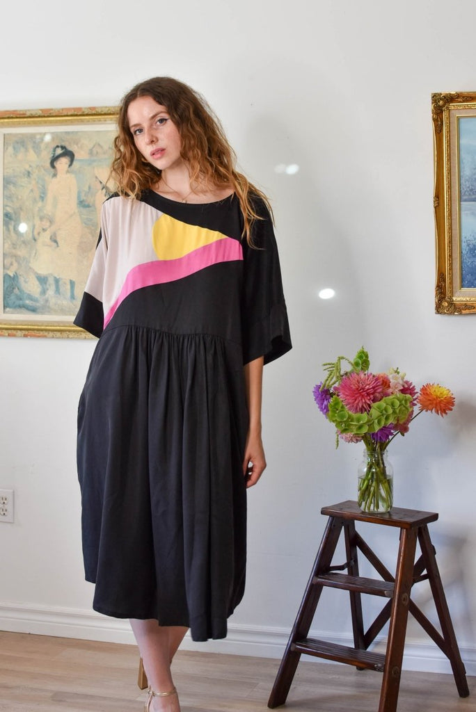 Jennifer Glasgow Jades Colour Blocked Dress (Black) - Victoire BoutiqueJennifer GlasgowDresses Ottawa Boutique Shopping Clothing