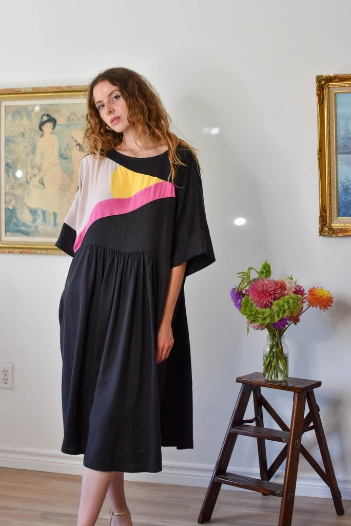 Jennifer Glasgow Jades Colour Blocked Dress (Black) - Victoire BoutiqueJennifer GlasgowDresses Ottawa Boutique Shopping Clothing