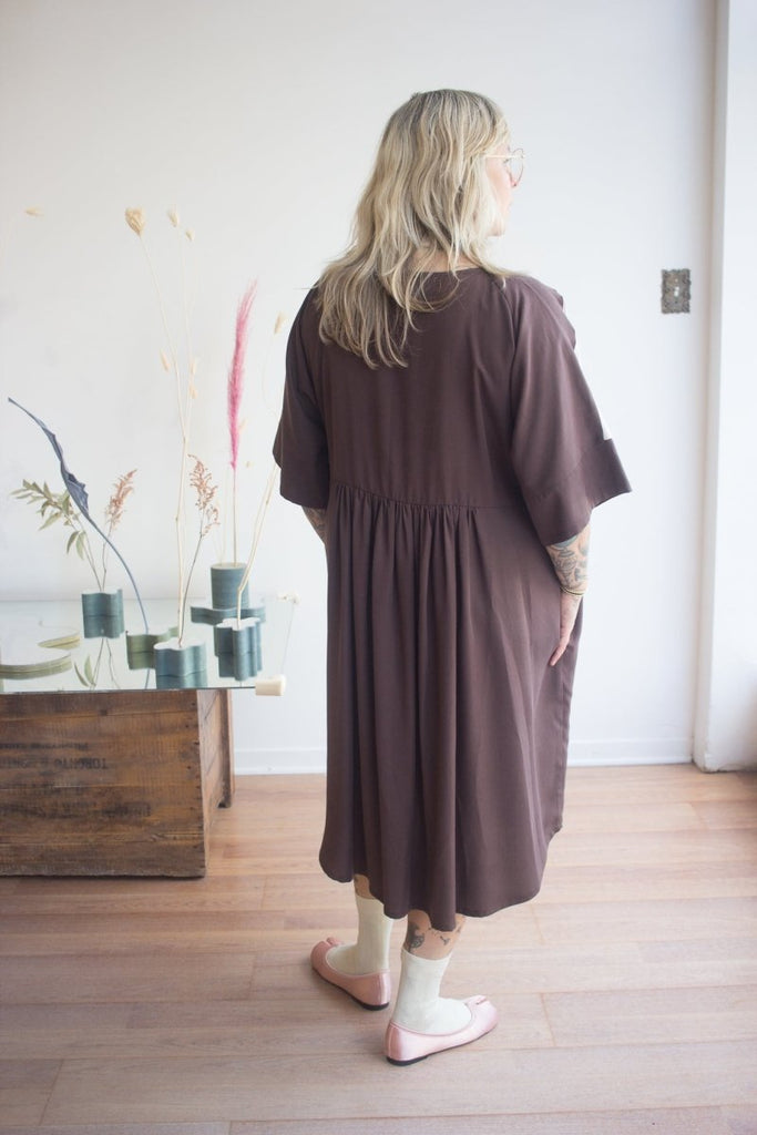 Jennifer Glasgow Jades Colour Blocked Dress (Brown) - Victoire BoutiqueJennifer GlasgowDresses Ottawa Boutique Shopping Clothing