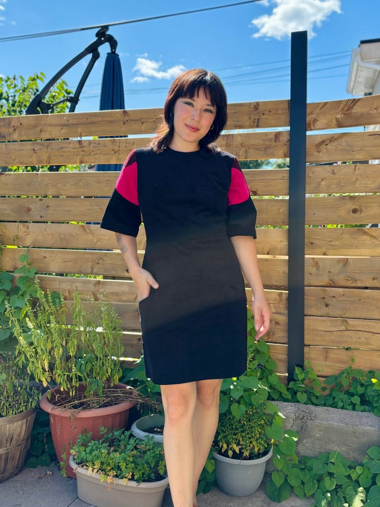 Jennifer Glasgow Kohva Dress (Black Corduroy) - Victoire BoutiqueJennifer GlasgowDresses Ottawa Boutique Shopping Clothing