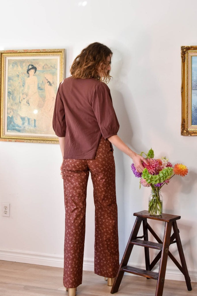 Jennifer Glasgow Lynx Top (Chocolate) - Victoire BoutiqueJennifer GlasgowShirts & Tops Ottawa Boutique Shopping Clothing