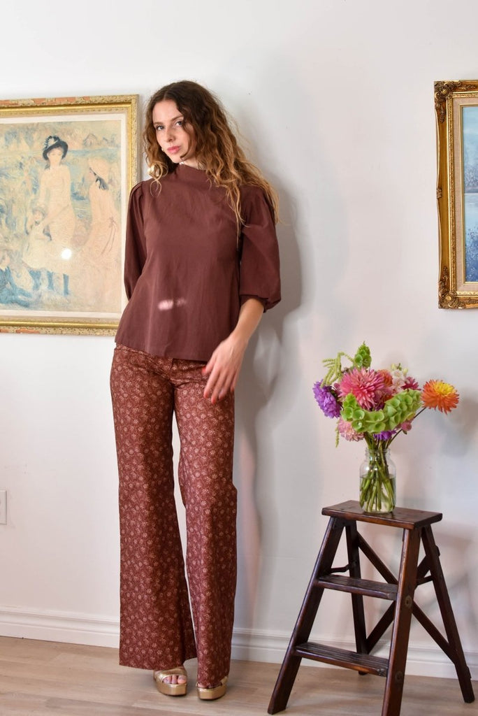 Jennifer Glasgow Lynx Top (Chocolate) - Victoire BoutiqueJennifer GlasgowShirts & Tops Ottawa Boutique Shopping Clothing