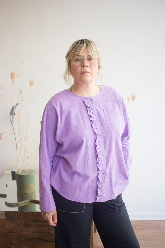 Jennifer Glasgow Naledi Blouse (Lilac) - Victoire BoutiqueJennifer GlasgowShirts & Tops Ottawa Boutique Shopping Clothing