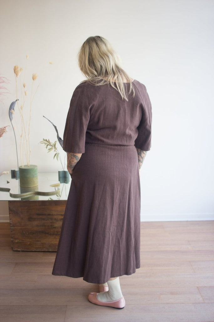 Jennifer Glasgow Omega Dress (Chocolate) - Victoire BoutiqueJennifer GlasgowDress Ottawa Boutique Shopping Clothing