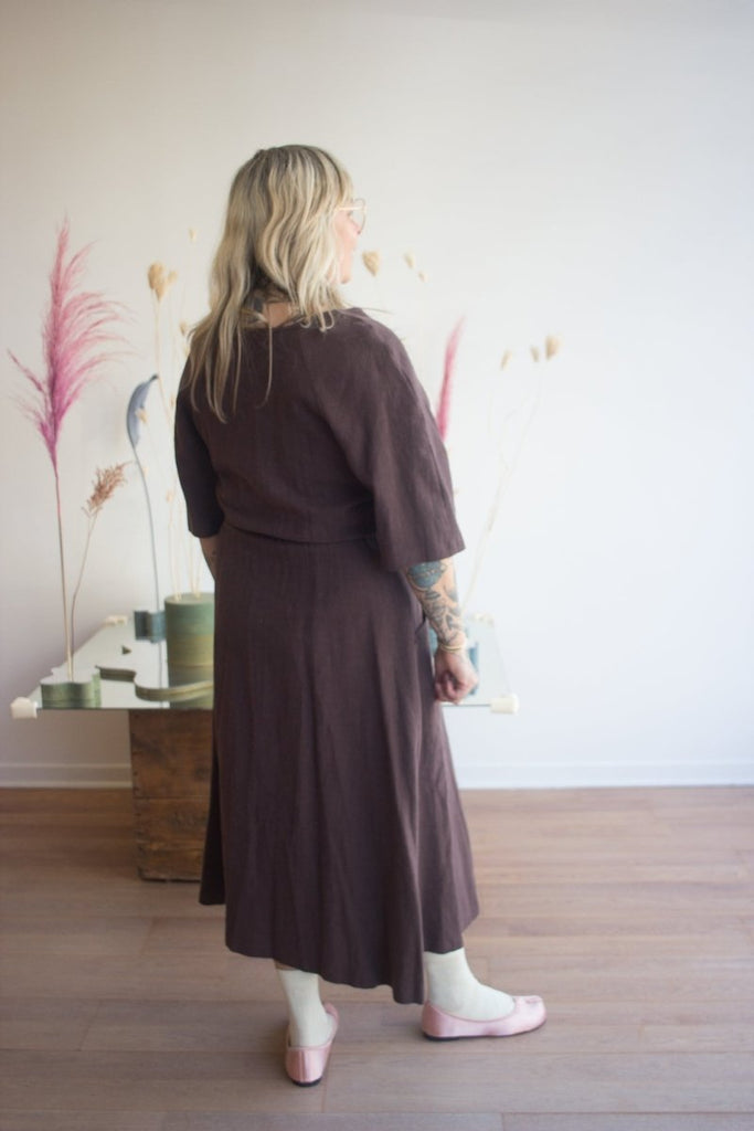 Jennifer Glasgow Omega Dress (Chocolate) - Victoire BoutiqueJennifer GlasgowDress Ottawa Boutique Shopping Clothing