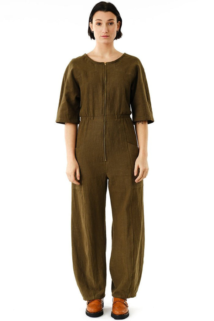 Jennifer Glasgow Pegasus Jumpsuit (Olive) - Victoire BoutiqueJennifer GlasgowJumpsuits Ottawa Boutique Shopping Clothing