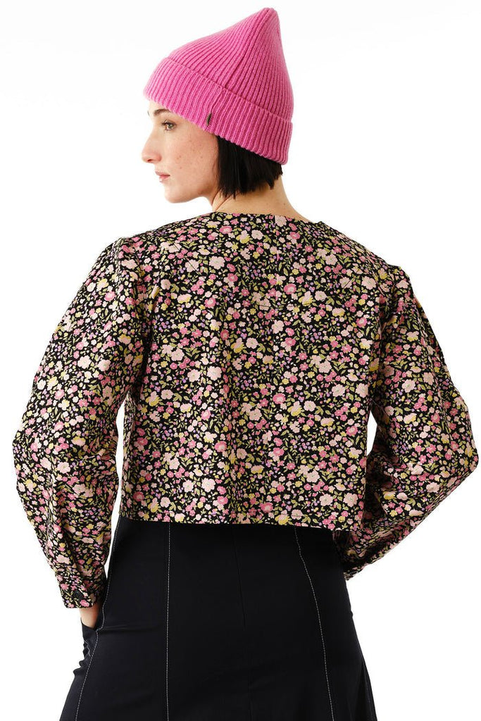 Jennifer Glasgow Polaris Top (Black Floral) - Victoire BoutiqueJennifer GlasgowShirts & Tops Ottawa Boutique Shopping Clothing