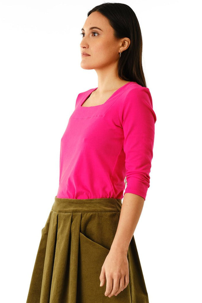 Jennifer Glasgow Tuscana Top (Fuchsia) - Victoire BoutiqueJennifer GlasgowShirts & Tops Ottawa Boutique Shopping Clothing