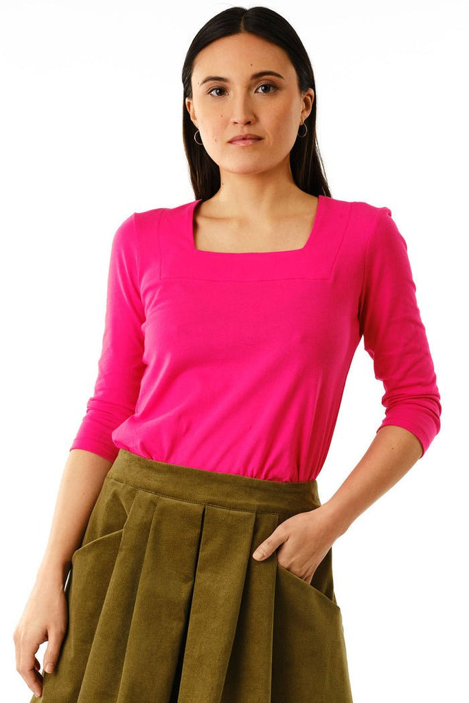 Jennifer Glasgow Tuscana Top (Fuchsia) - Victoire BoutiqueJennifer GlasgowShirts & Tops Ottawa Boutique Shopping Clothing