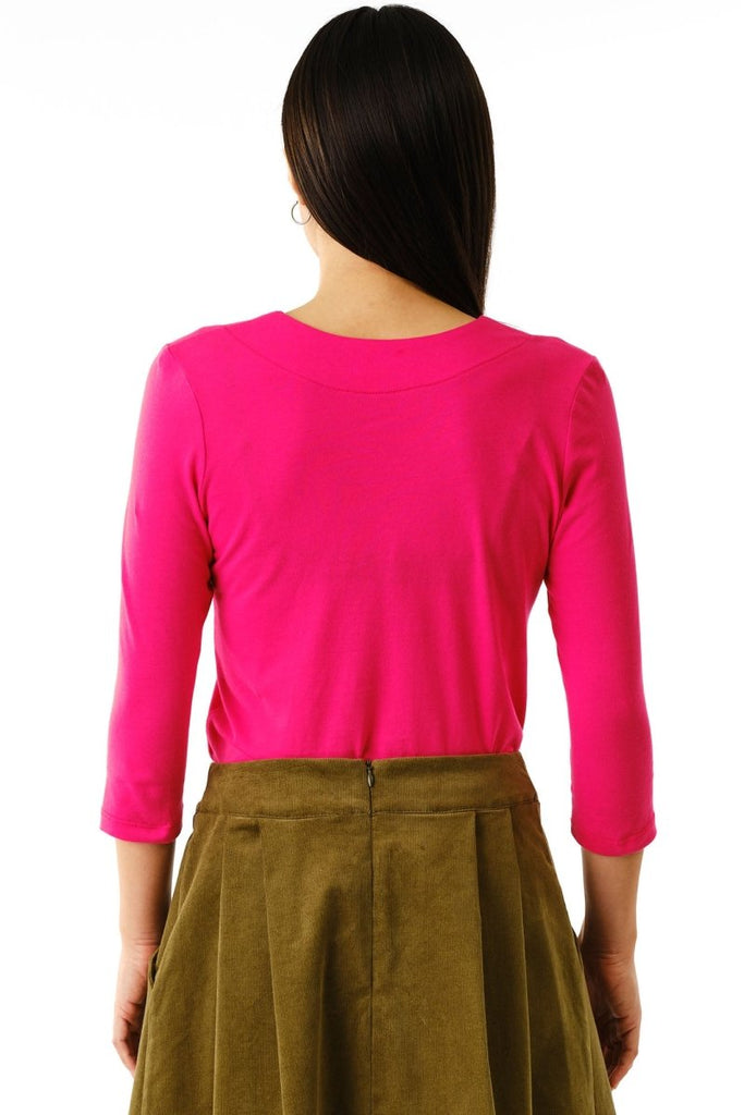 Jennifer Glasgow Tuscana Top (Fuchsia) - Victoire BoutiqueJennifer GlasgowShirts & Tops Ottawa Boutique Shopping Clothing
