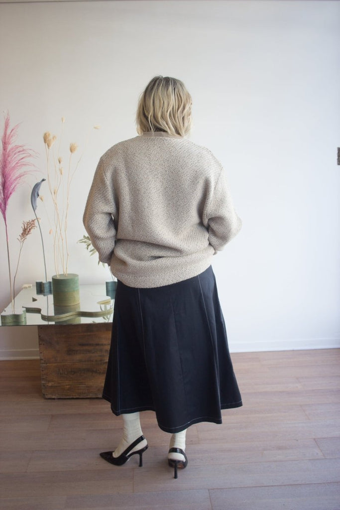 Jennifer Glasgow Volans Fluted Skirt (Black) - Victoire BoutiqueJennifer GlasgowSkirts Ottawa Boutique Shopping Clothing