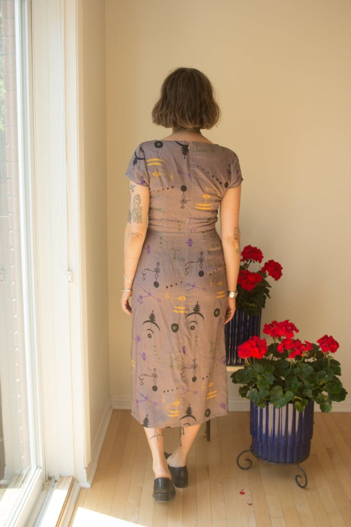 Jennifer Glasgow Yelena Dress (Crop Circles) - Victoire BoutiqueJennifer GlasgowDresses Ottawa Boutique Shopping Clothing