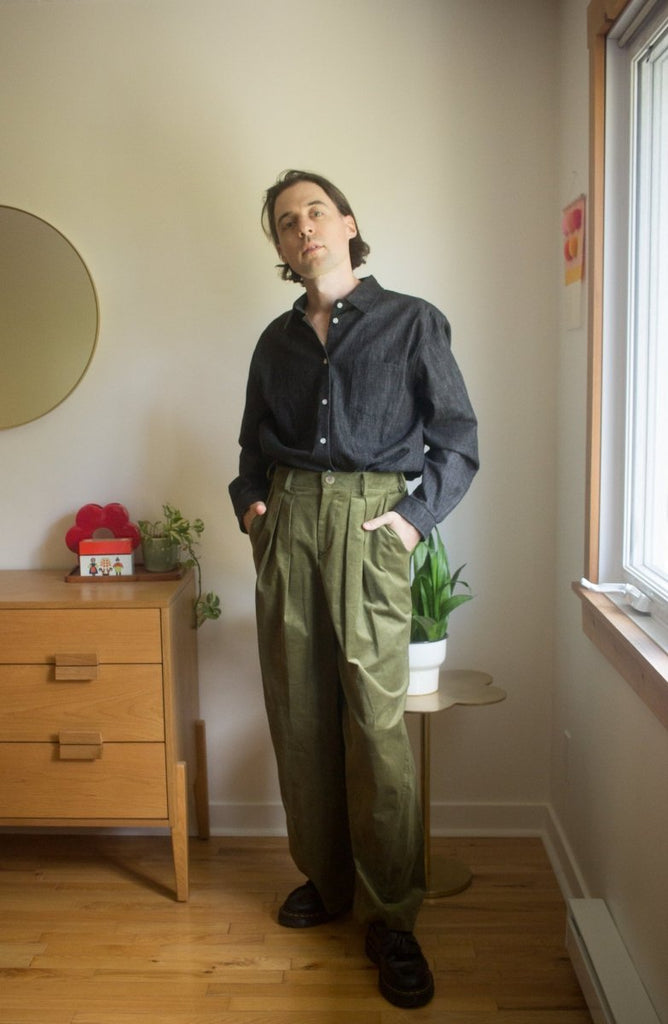 Jennifer Glasgow Zorah Pants (Moss) - Victoire BoutiqueJennifer GlasgowPants Ottawa Boutique Shopping Clothing