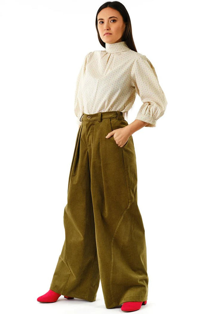 Jennifer Glasgow Zorah Pants (Moss) - Victoire BoutiqueJennifer GlasgowPants Ottawa Boutique Shopping Clothing