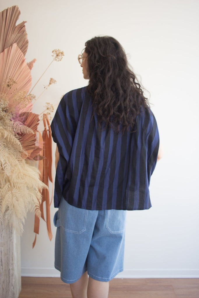 Kate Austin Designs Marina Top (Midnight Cabana Stripe) - Victoire BoutiqueKate Austin DesignsTops Ottawa Boutique Shopping Clothing