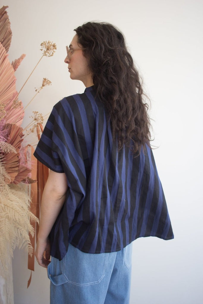 Kate Austin Designs Marina Top (Midnight Cabana Stripe) - Victoire BoutiqueKate Austin DesignsTops Ottawa Boutique Shopping Clothing