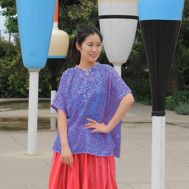 Kate Austin Designs Marina Top (Violet Jasmine) - Victoire BoutiqueKate Austin DesignsTops Ottawa Boutique Shopping Clothing