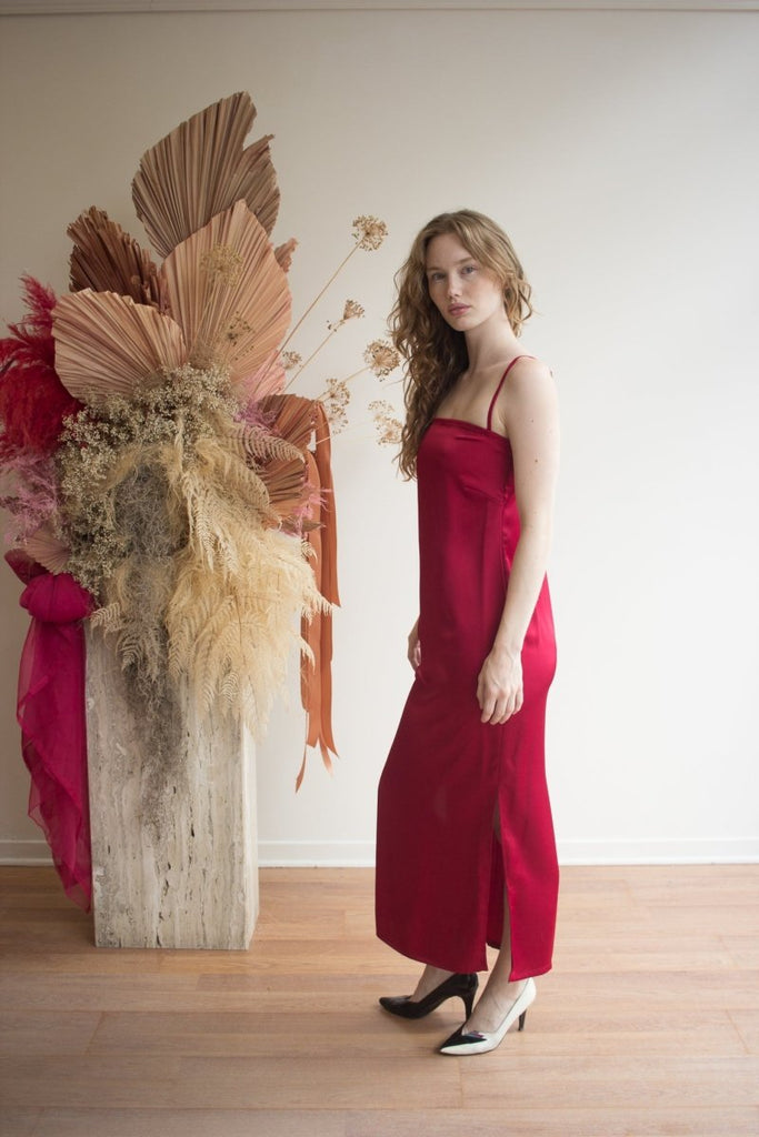 Korelli Ariel Dress (Wine) - Victoire BoutiqueKorelliDresses Ottawa Boutique Shopping Clothing