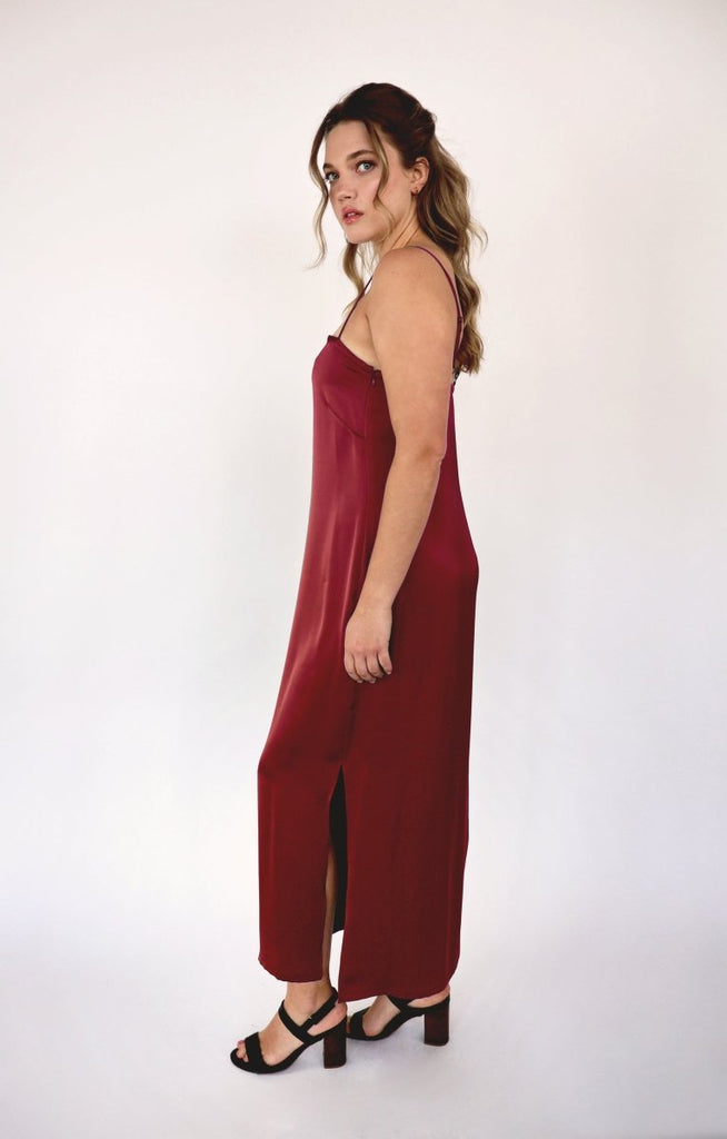 Korelli Ariel Dress (Wine) - Victoire BoutiqueKorelliDresses Ottawa Boutique Shopping Clothing