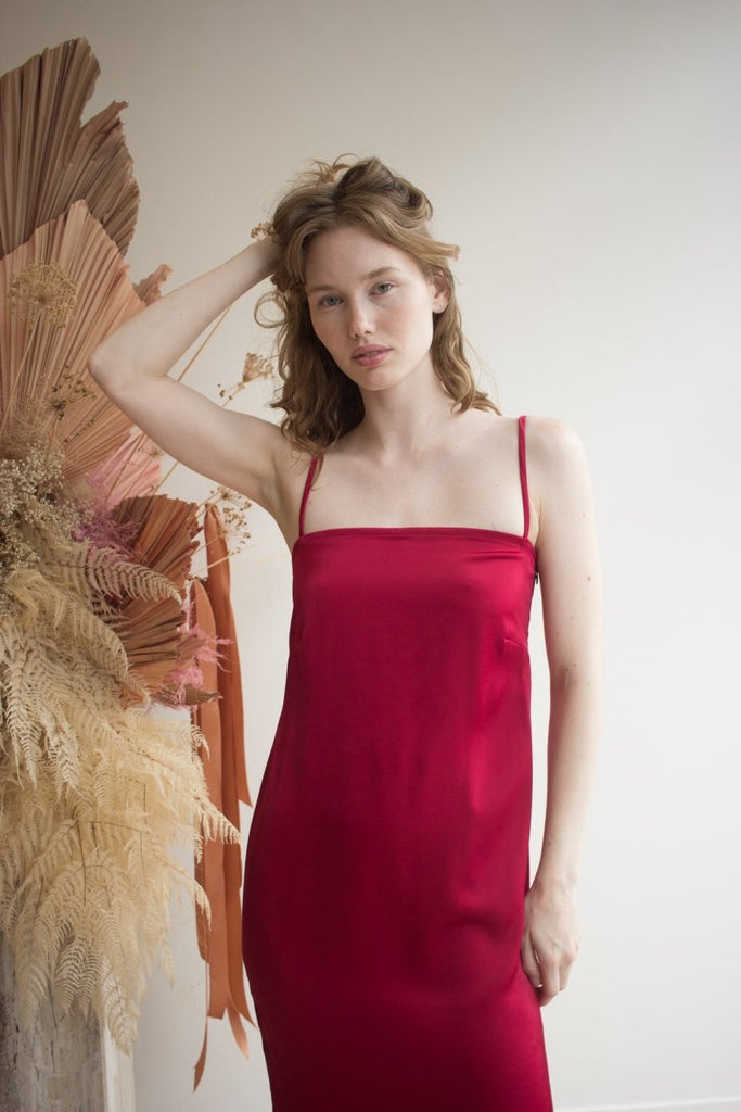 Korelli Ariel Dress (Wine) - Victoire BoutiqueKorelliDresses Ottawa Boutique Shopping Clothing