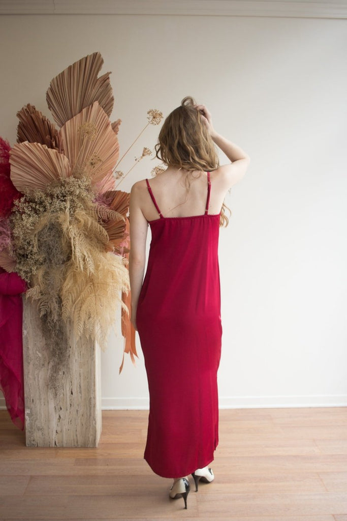 Korelli Ariel Dress (Wine) - Victoire BoutiqueKorelliDresses Ottawa Boutique Shopping Clothing